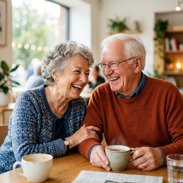 Adultos mayores felices